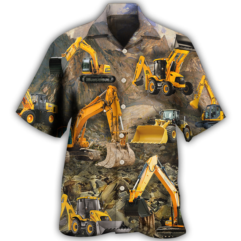 Excavator Style Hawaii Shirt Ha77200