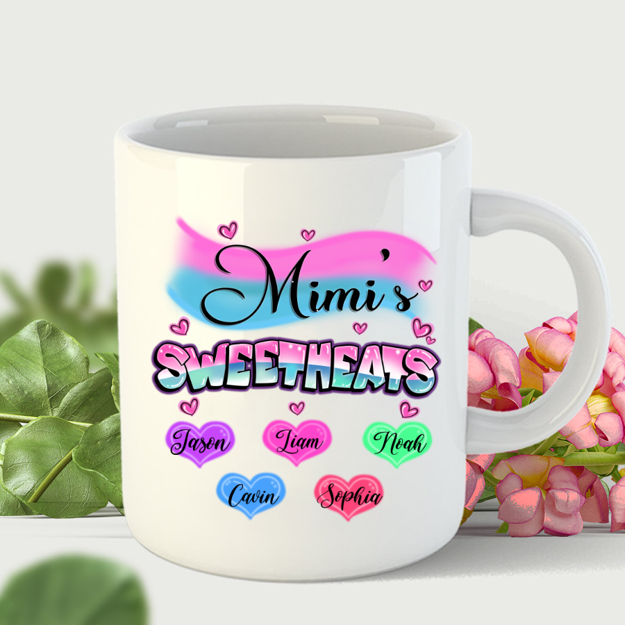 Mimi’S Sweethearts Hearts Kid Names Mug