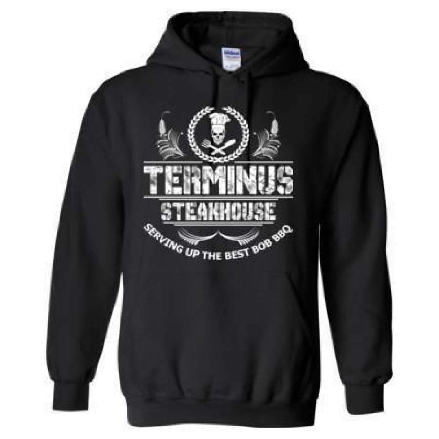 AGR The Walking Dead Terminus Steakhouse Serving Up The Best Bob BBQ – Heavy Blend™ Hooded Sweatshirt