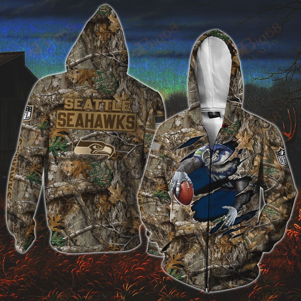 Seattle Seahawks Hunting Shirt 04 M6BTH0733