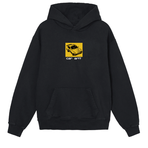 Car artt Yellow Box Hoodie Outfit  For Men  For Women