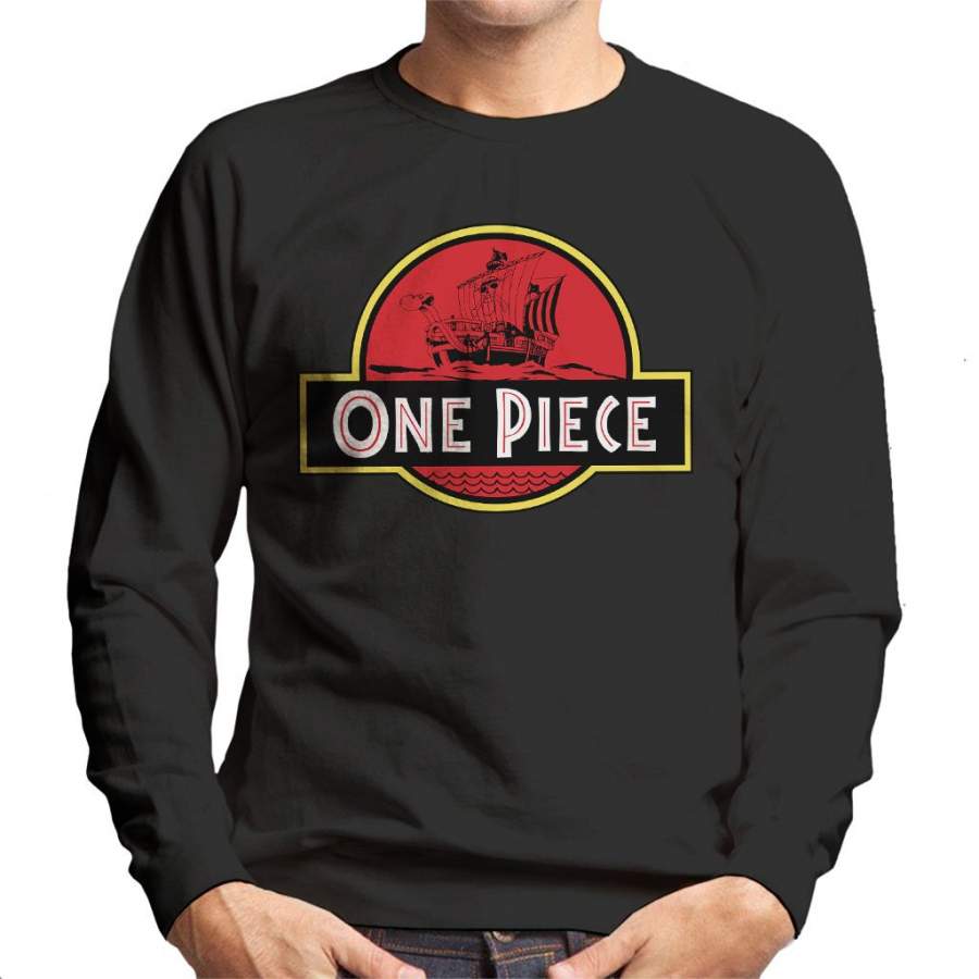 One Piece Jurassic Park Logo Men’s Sweatshirt
