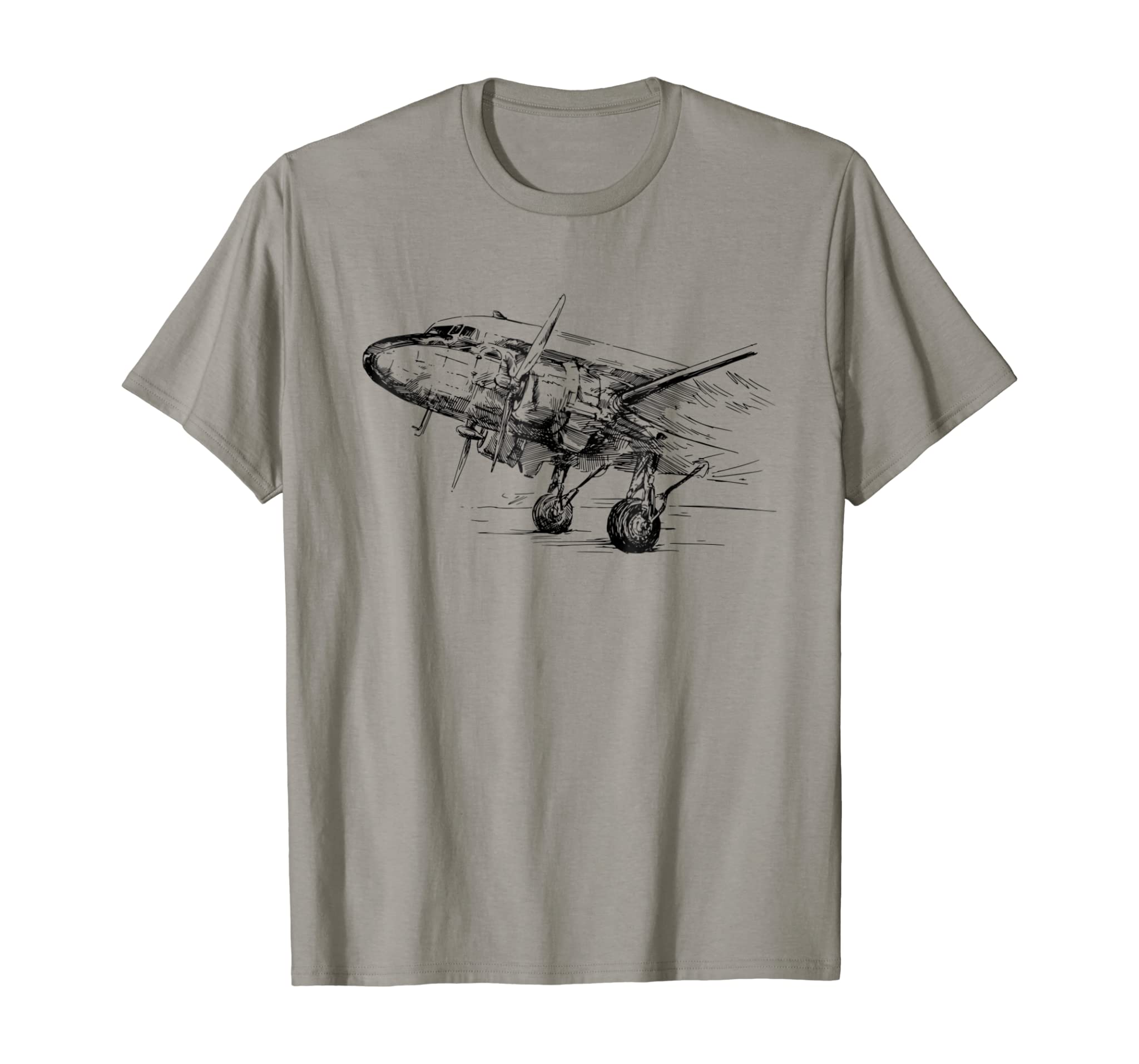 Vintage DC-3 Airplane Shirt For Men Husband Dad Grandfather