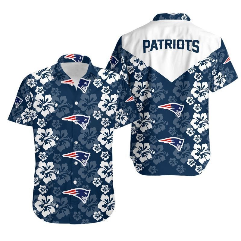 New England Patriots Flowers Hawaii Shirt And Shorts Summer Collection H97