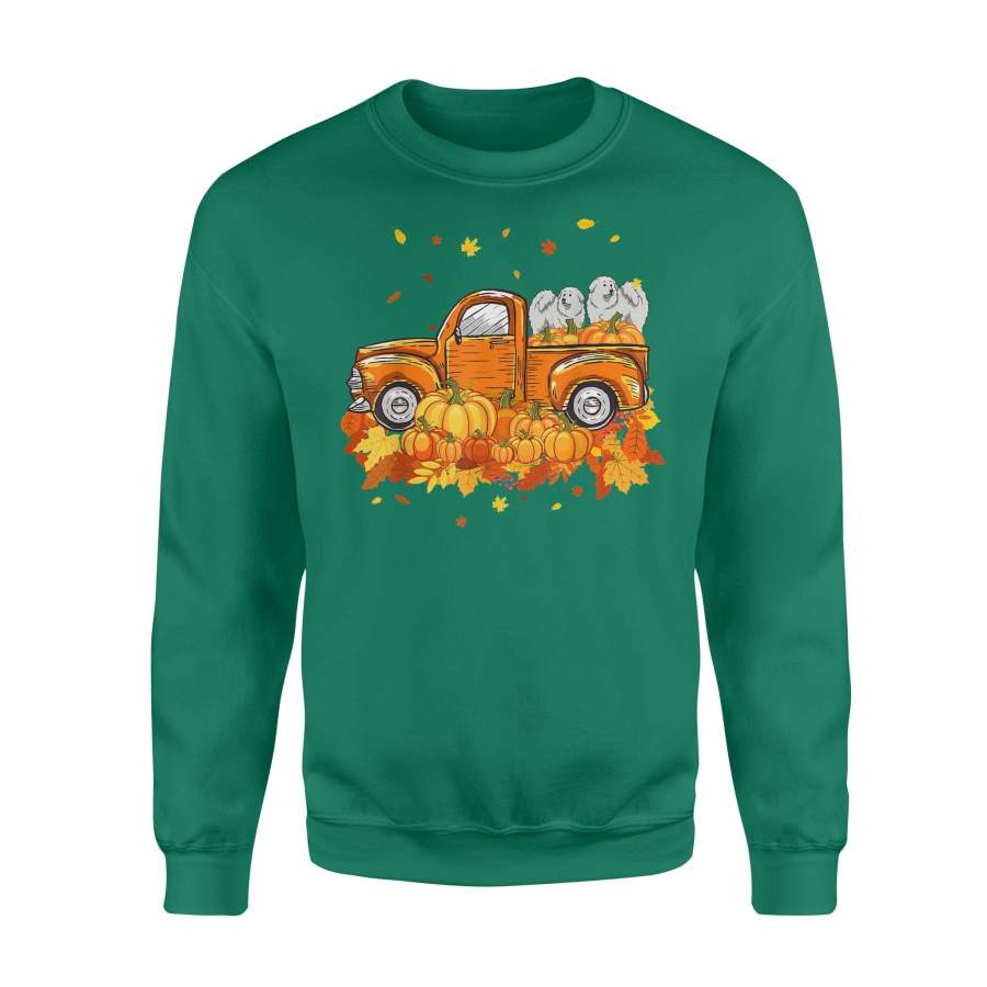 great-pyrenees-pumpkin-truck-halloween-thanksgiving-gift-sweatshirt