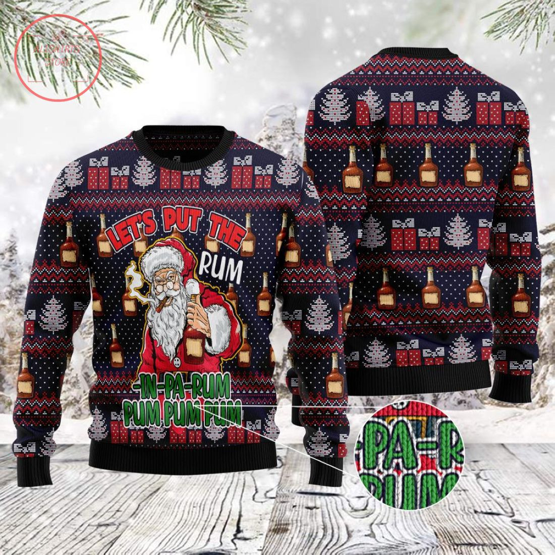 Gangster Santa Ugly Christmas Sweater - Eprxerian Shop