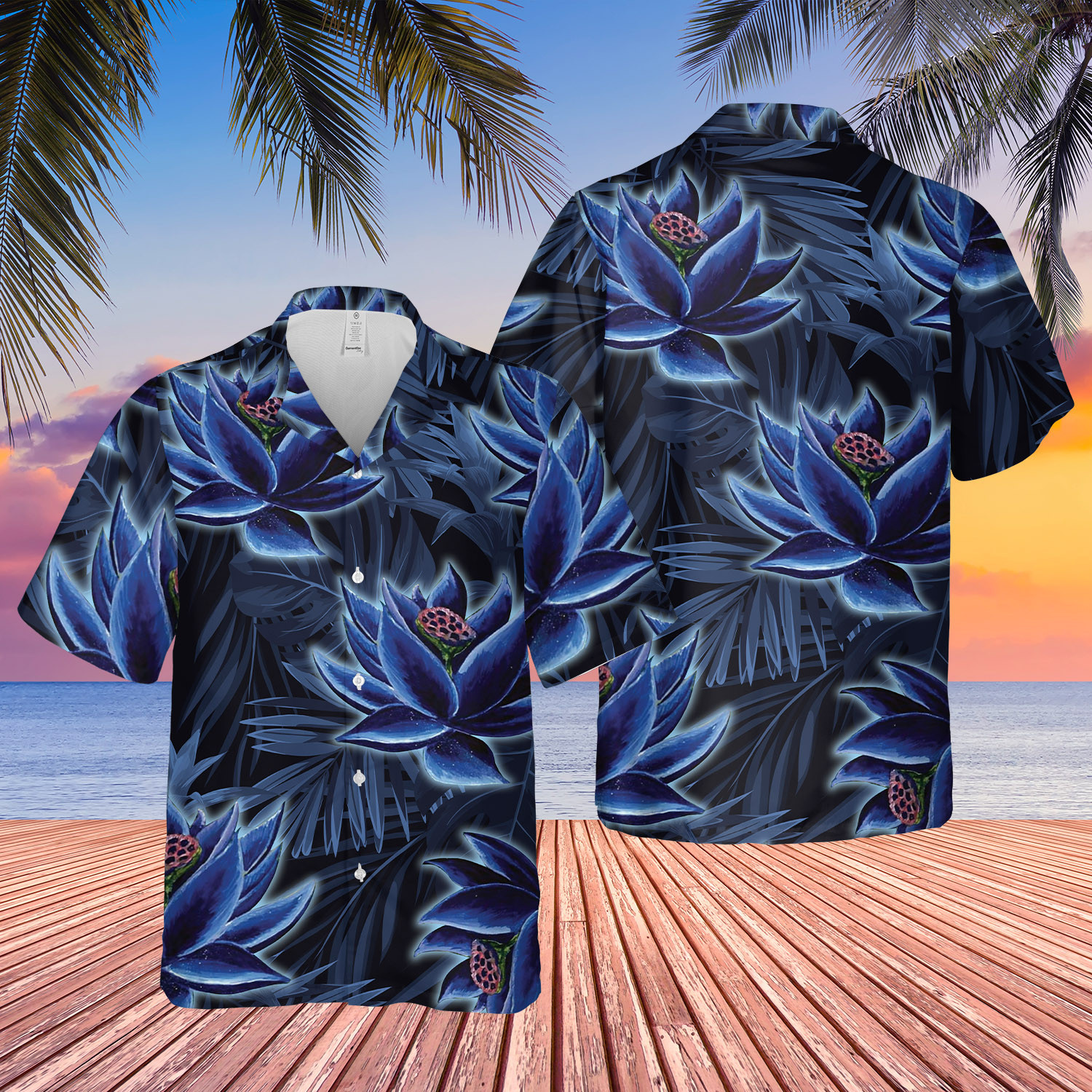 Black Lotus Mtg Magic The Gathering Hawaiian Aloha Shirts