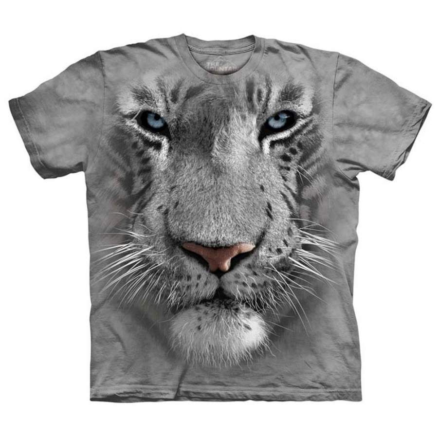 White Tiger Face T-shirt