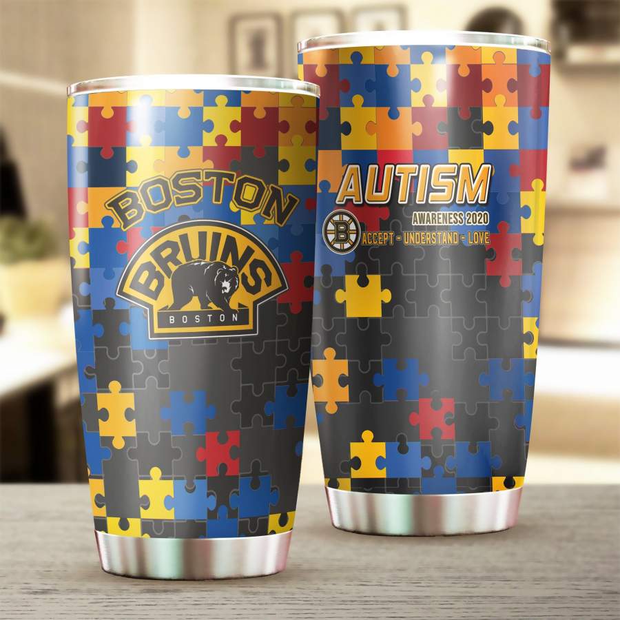 Boston Bruins Stainless Steel Insulated Tumbler Cup, Boston Bruins  Autism Father 039;S Day Gifts, Mother 039;S Day Giftweekly Outfits Brand