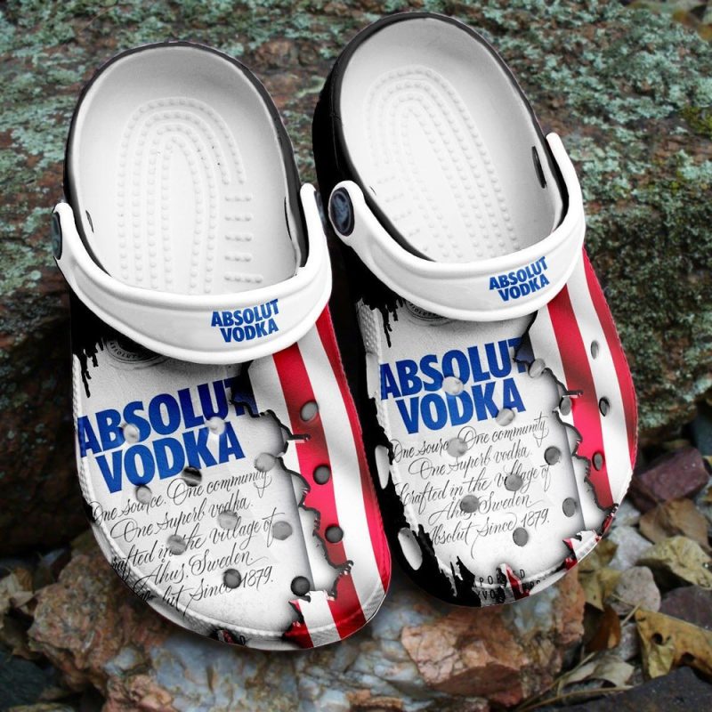 Absolut Vodka Drinking For Mens And Womens Gift For Fan Classic Water Rubber clog Shoes Comfy Footwear