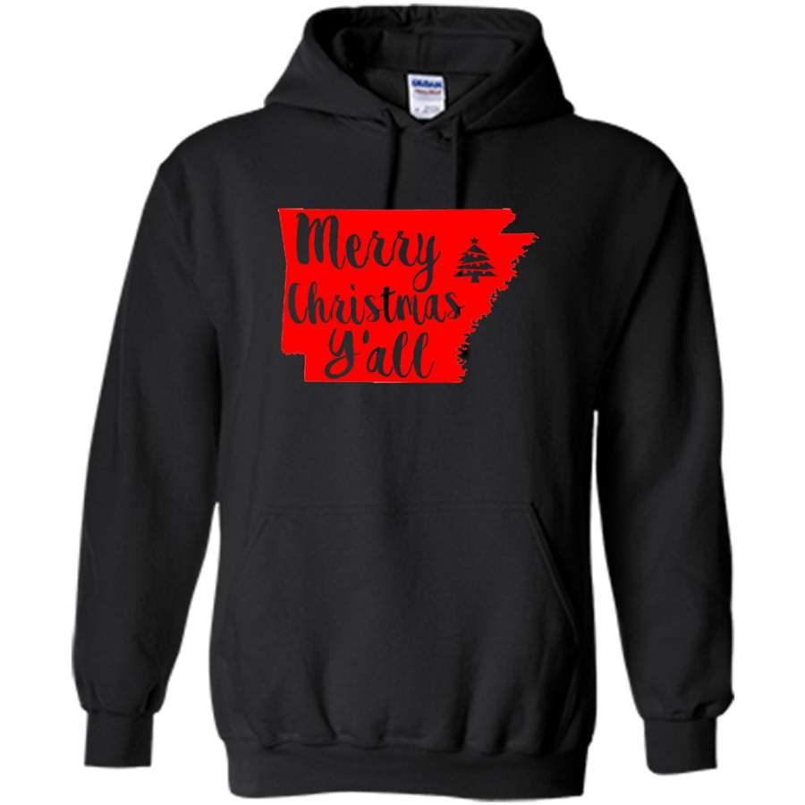 Merry Christmas Y’all Arkansas Lover – Gildan Heavy Blend Hoodie