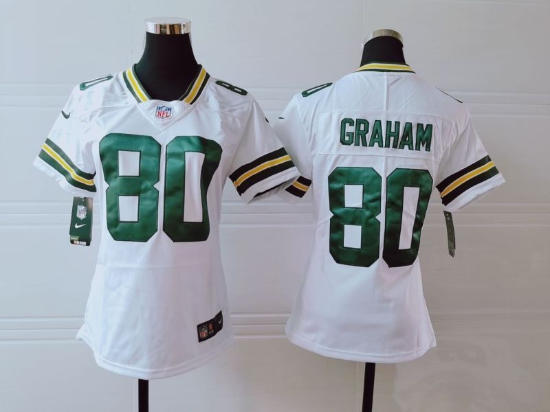 Chicago Bears Jimmy Graham #80 NFL 2020 White Womens Jersey