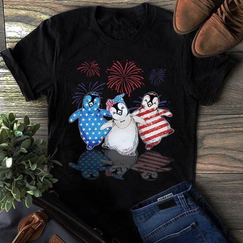 Penguin 4Th July Classic T-Shirt