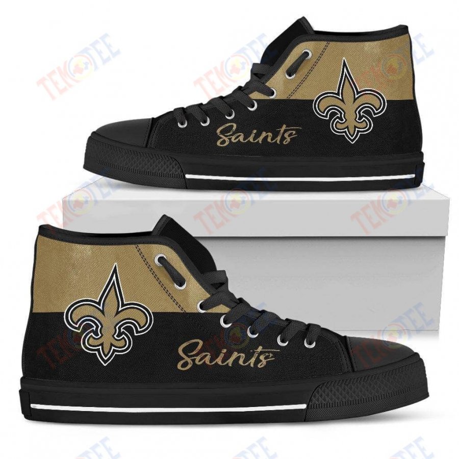 Mens Womens New Orleans Saints High Top Shoes Divided Colours Stunning TMT786