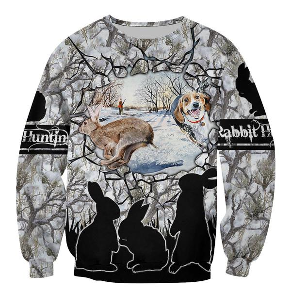 Rabbit Hunting 3D All Over Print | Hoodie | Unisex | Full Size | Adult | Colorful | Ht5216