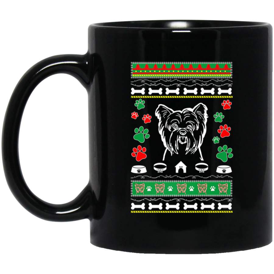 Yorkshire Terrier lovers ugly christmas gift Premium  11 oz 15 oz Mug Black