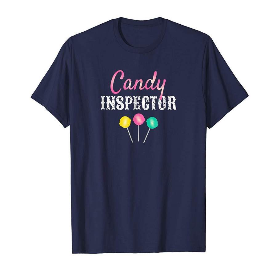 Candy Inspector Halloween T-Shirt Funny For Kids