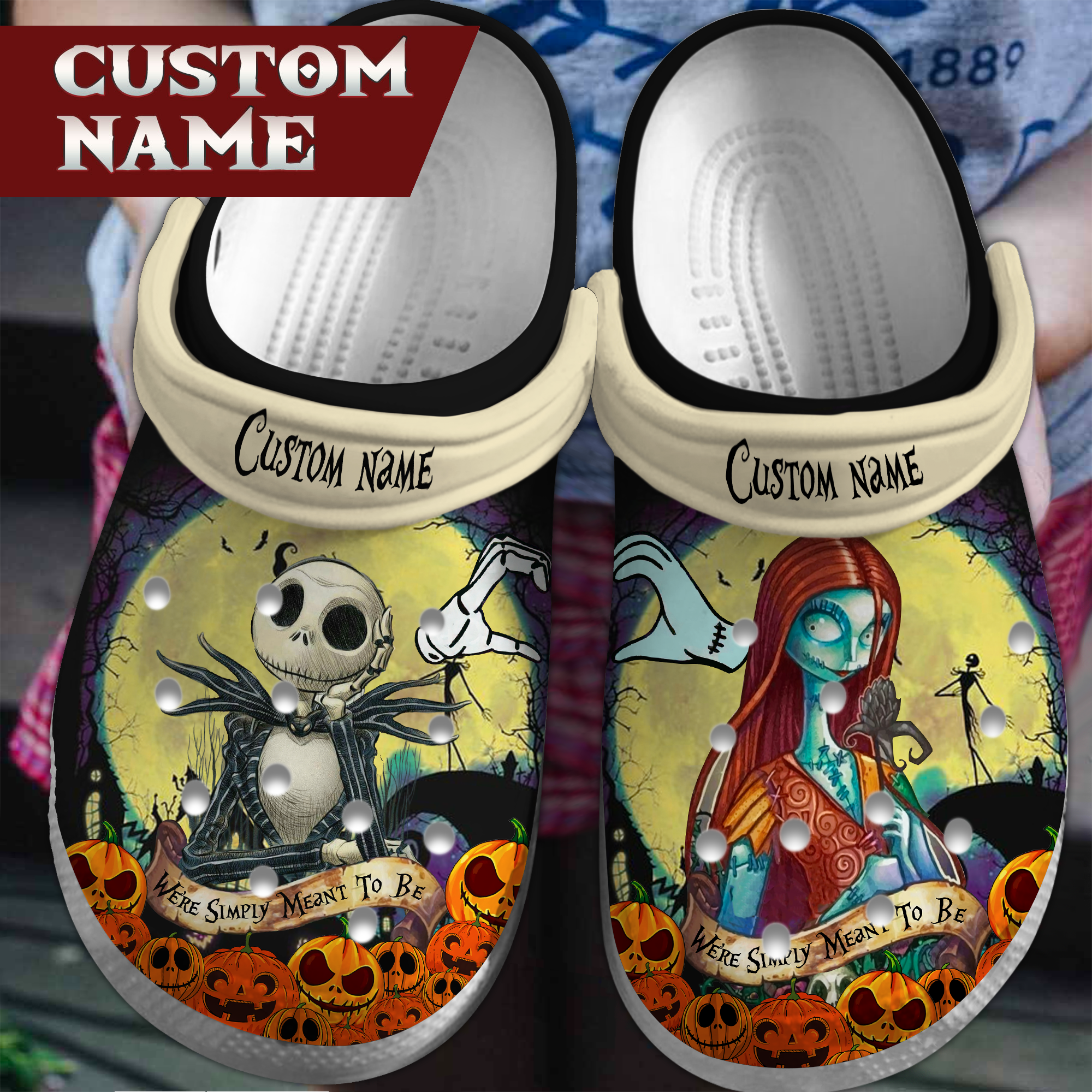 The Nightmare Before Christmas Cartoon Crocs Crocband Clogs Shoes Comfortable For Men Women and Kids 3