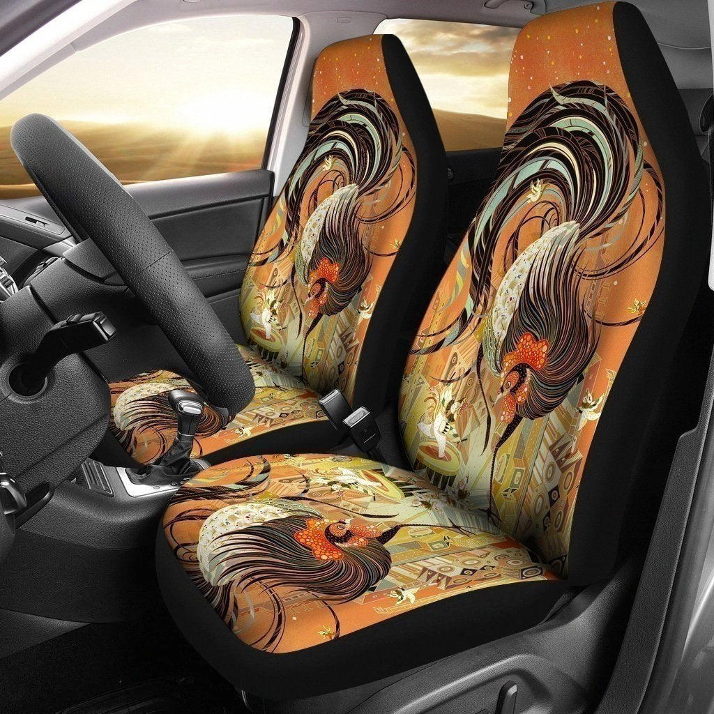 Amazing Rooster Art Car Seat Covers Lt03