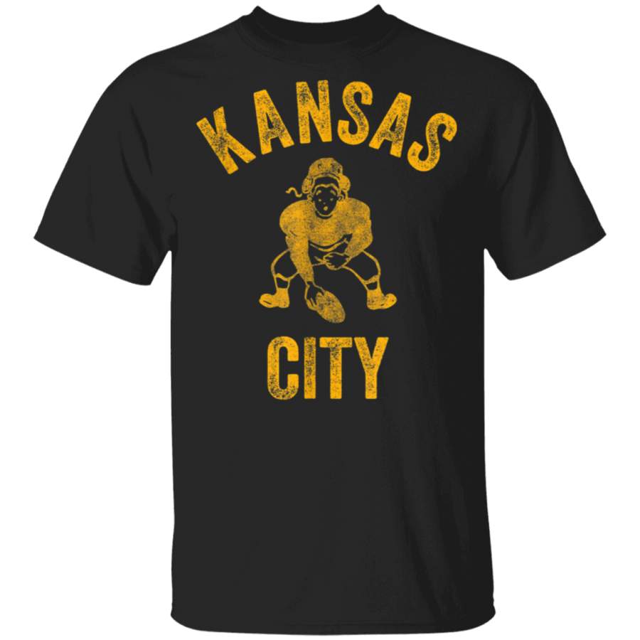 KC Kansas City Vintage Football Fan Missouri Gift TShirt