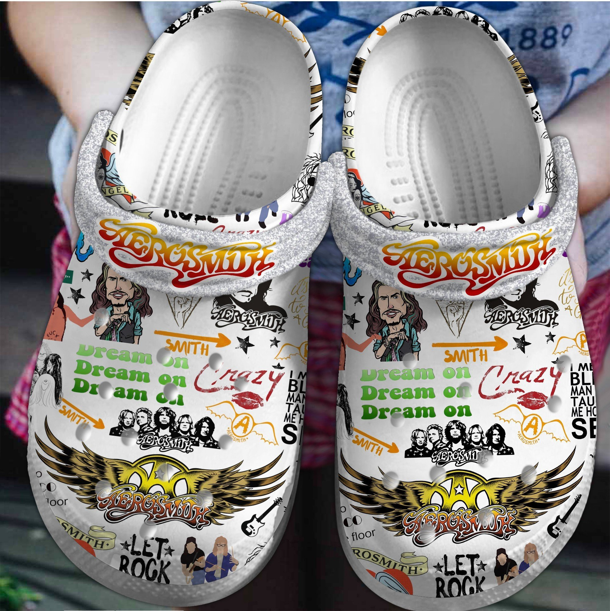 Aerosmith Crocss Clogs For Men Women And Kid 7Jfussad