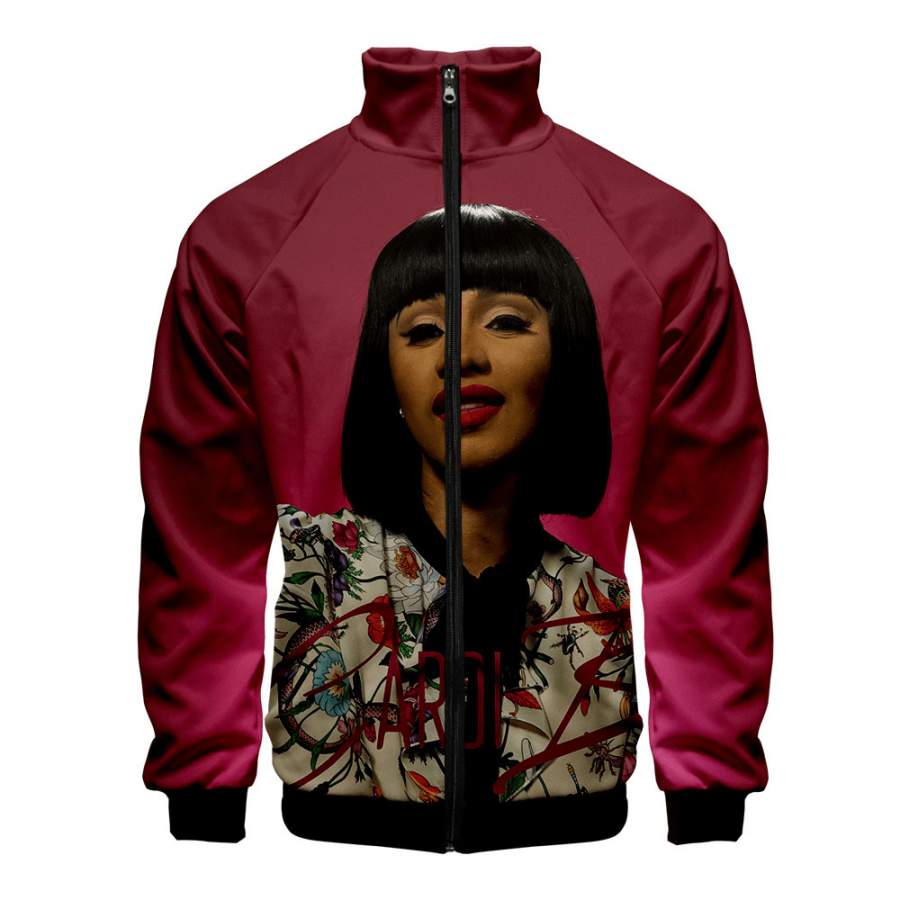 3D Print Cardi B Zipper Fashion Hoodie Jacket