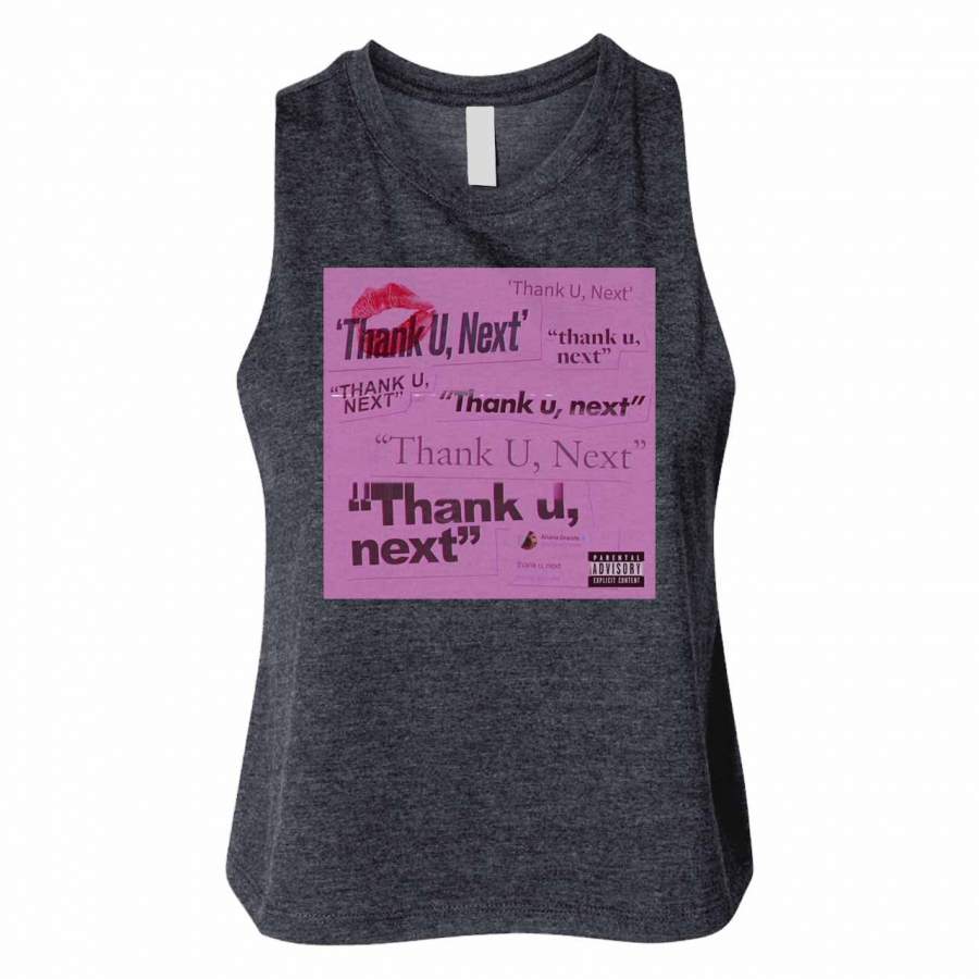 Ariana Grande Thank U Next Cover Woman Crop Tanktop