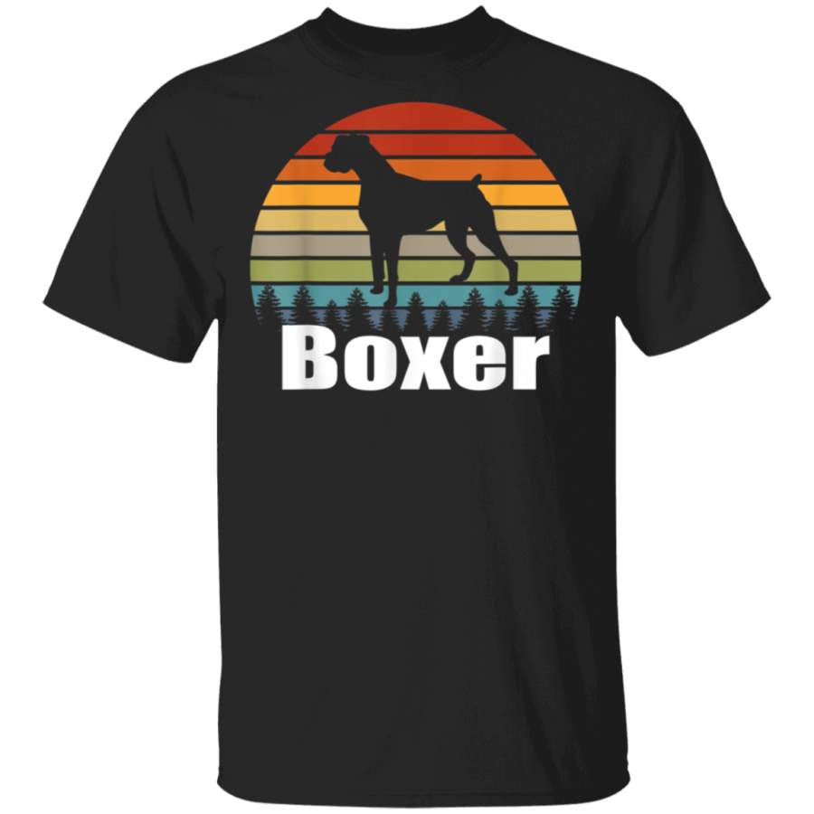 Boxer Dog Fun Vintage Retro I Lover Boxer Dogs Tshirt