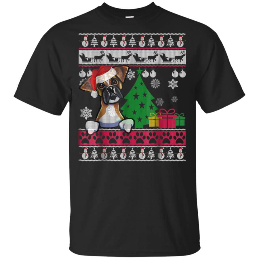 AGR Boxer Dog Ugly Christmas Sweater Xmas Dog Gift Shirt youth t-shirt