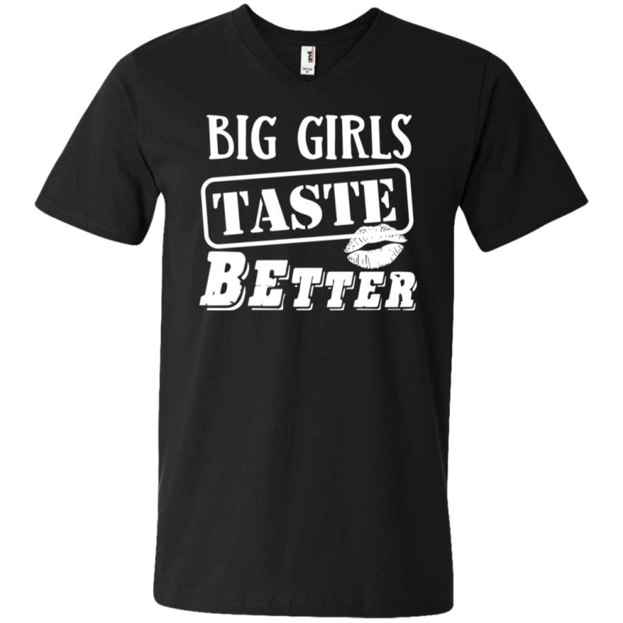 AGR Big girls taste better Unisex V-neck