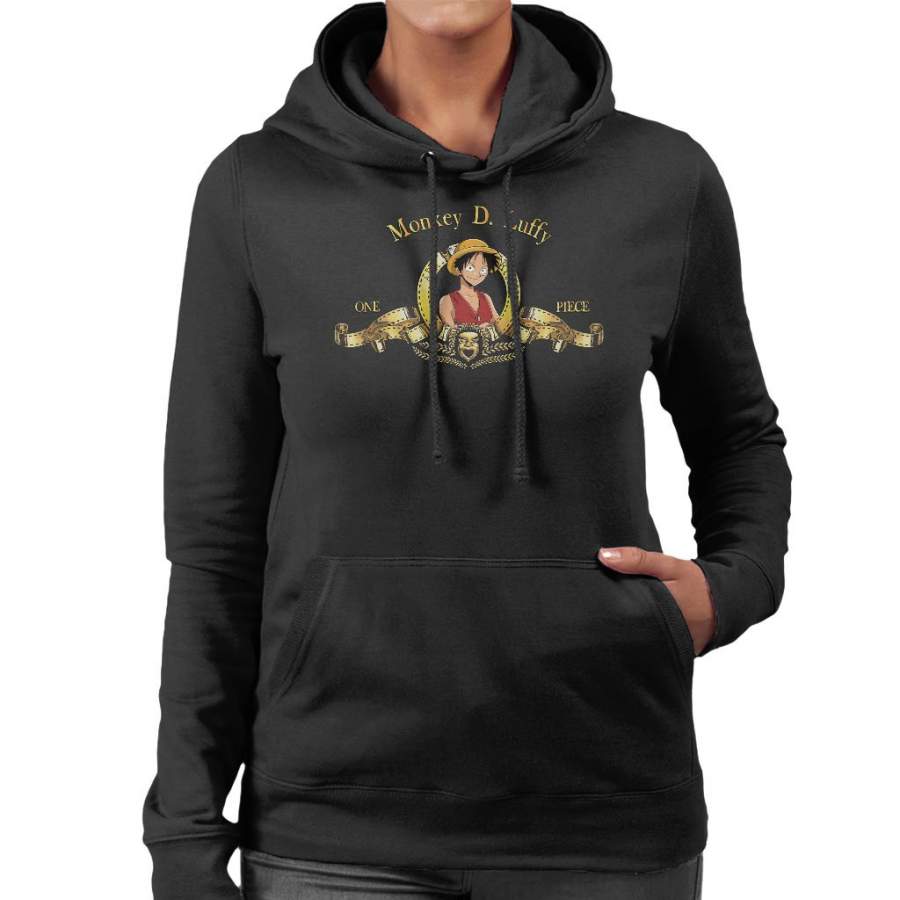 Monkey D Luffy MGM Logo One Piece Women’s Hooded Sweatshirt