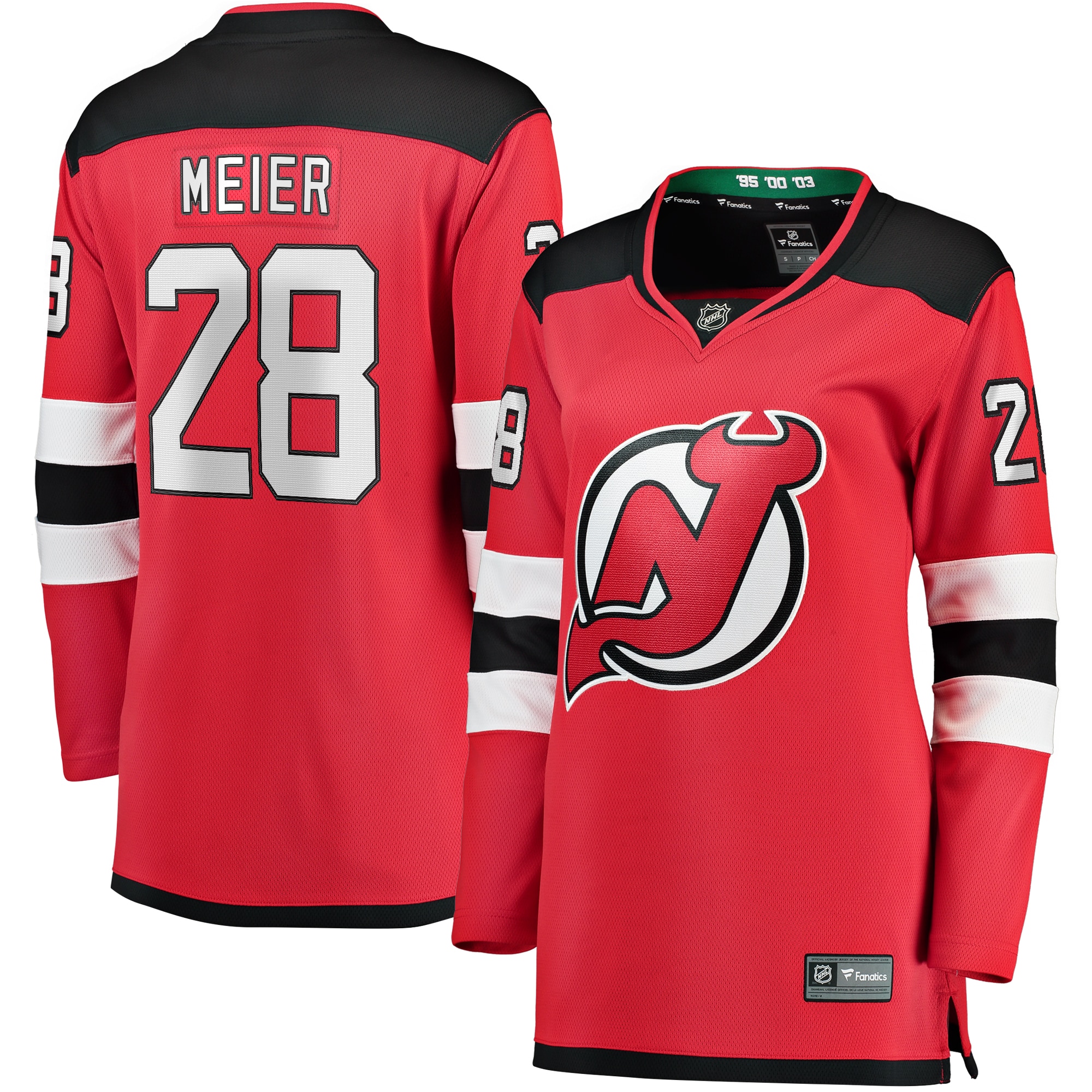 Timo Meier New Jersey Devils Branded Women's Home Breakaway Player Jersey – Red