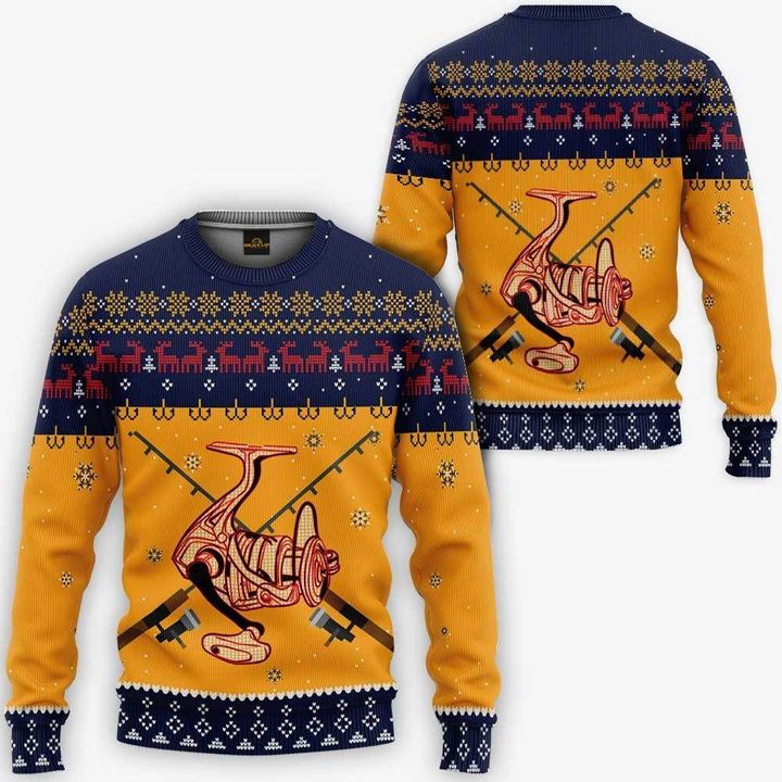 Fishing Ugly Christmas Sweater | For Men & Women | Adult | Us6357