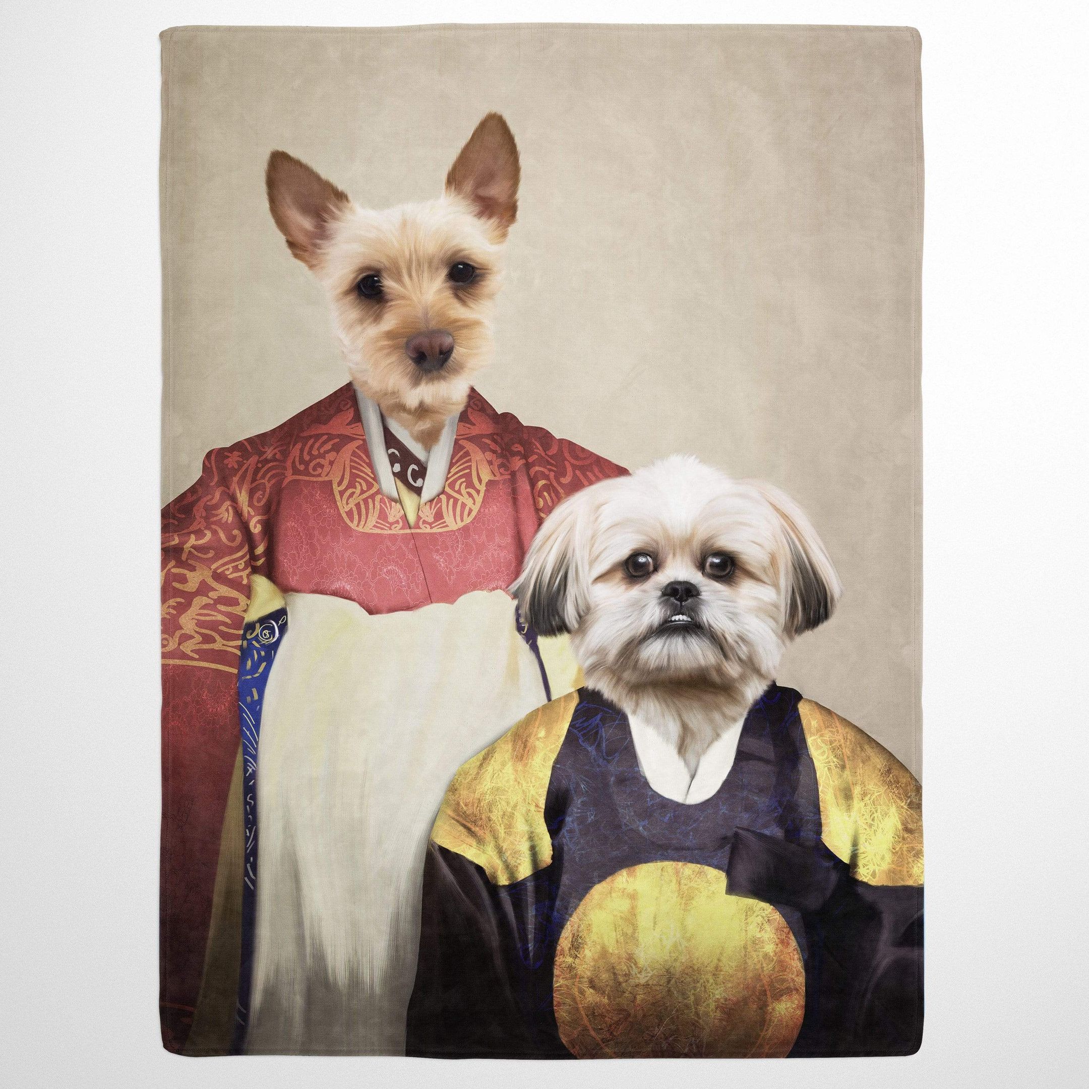 The Wise Pair korean tradition costume Custom Pet Quilt Blanket