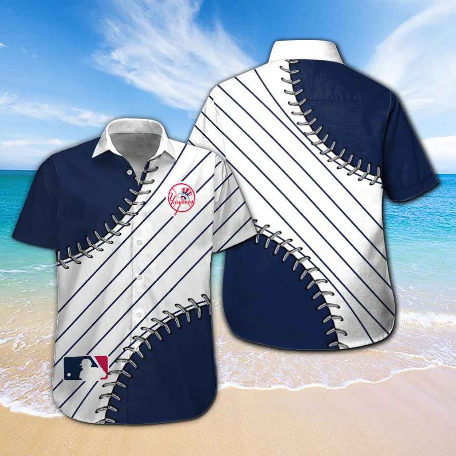 New York Yankees Hawaii Shirt And Beach Shorts 267 Ha56036