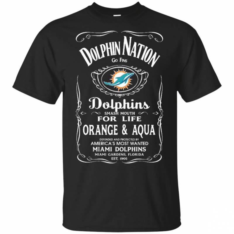 DOLPHIN NATION GO FINS FOOTBALL MIAMI DOLPHINS SLOGAN SHIRTS