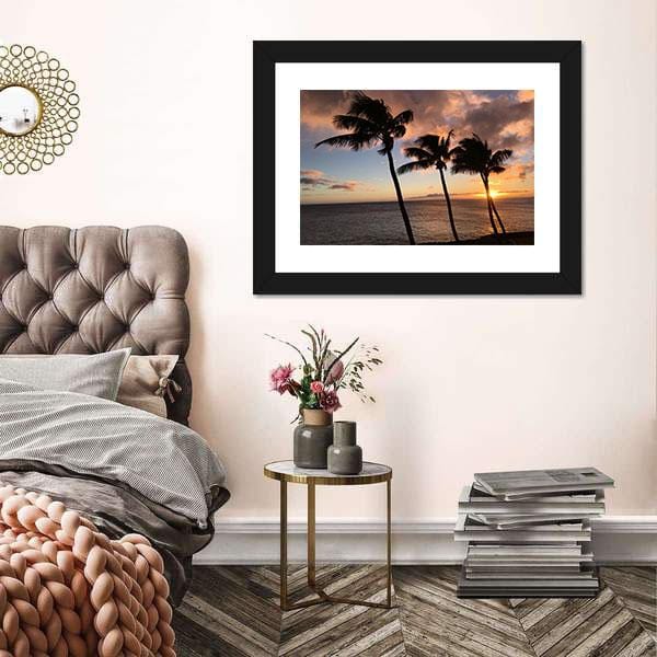 Beach Canvas Art Sunset On Kauai Hawaii Canvas Print Wall Art Home Decor