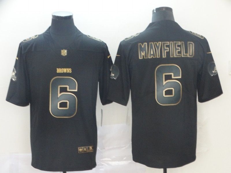 Baker Mayfield #6 Oakland Raiders NFL Explosion Legendary Gold Black Jersey