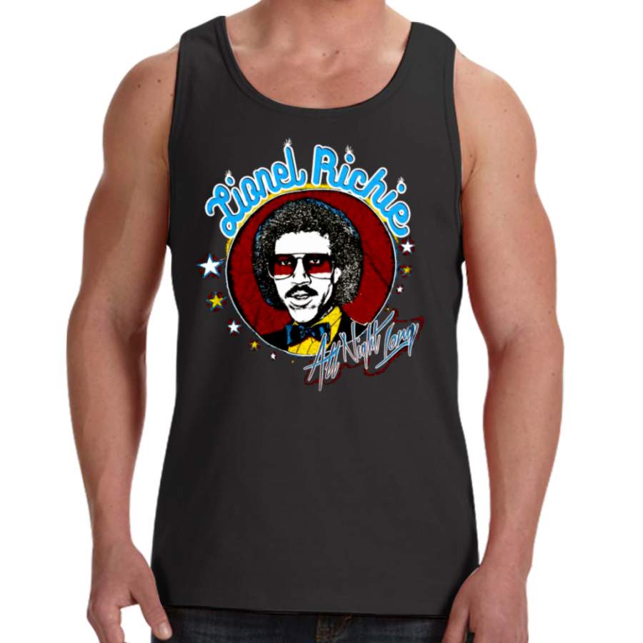 Vintage Lionel Richie All Night Long T-shirt Men’s Tank Tops