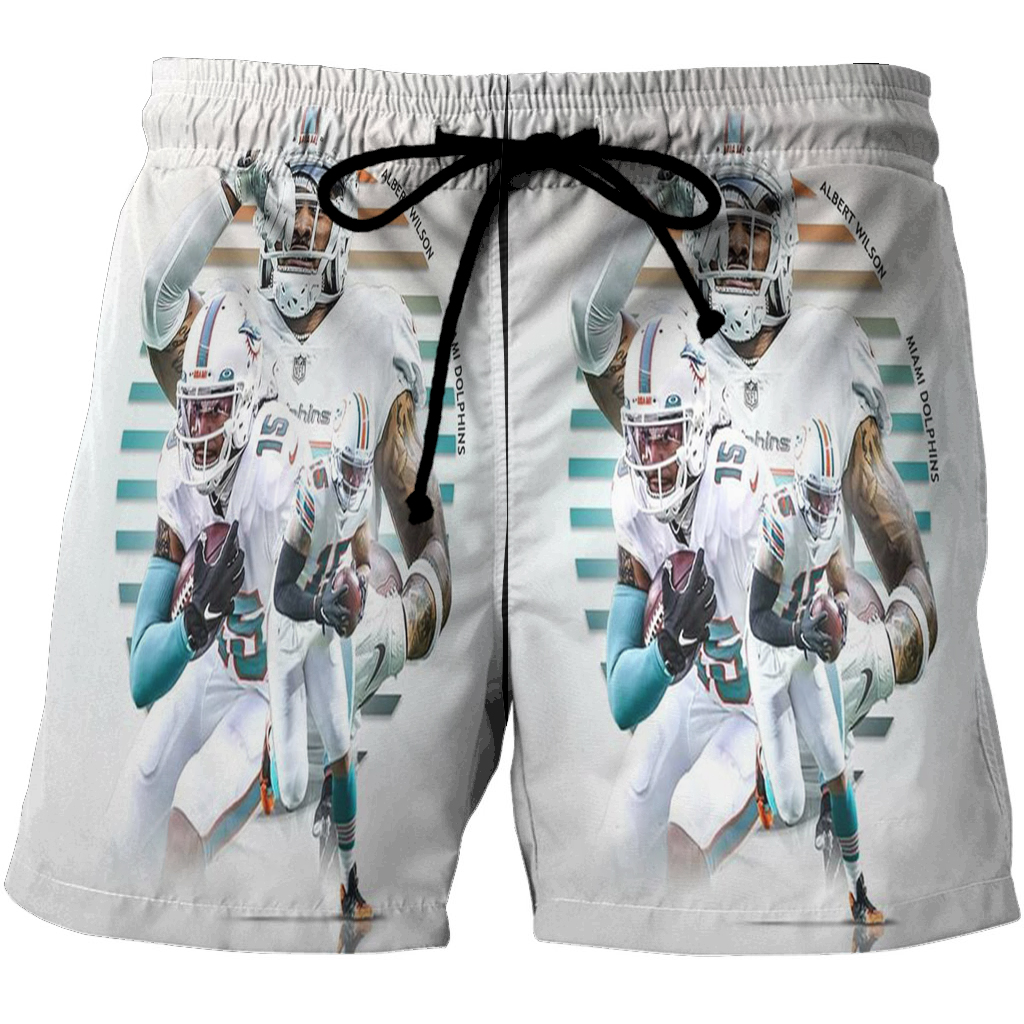 Miami Dolphins Albert Wilson1 3D All Over Print Summer Beach Hawaiian Short