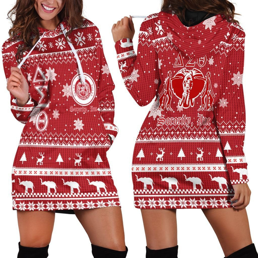 Sorority Dress – Christmas Delta Sigma Theta Sorority Inc Hoodie Dress