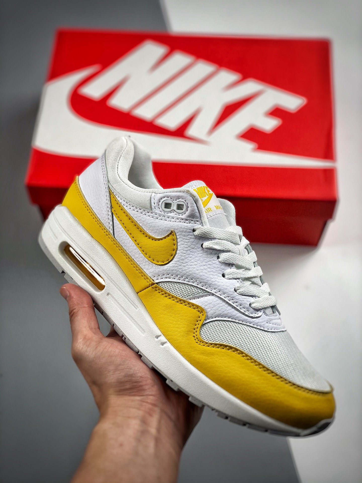 Nike Air Max 1 WhiteBright Yellow DX2954-001 5339916