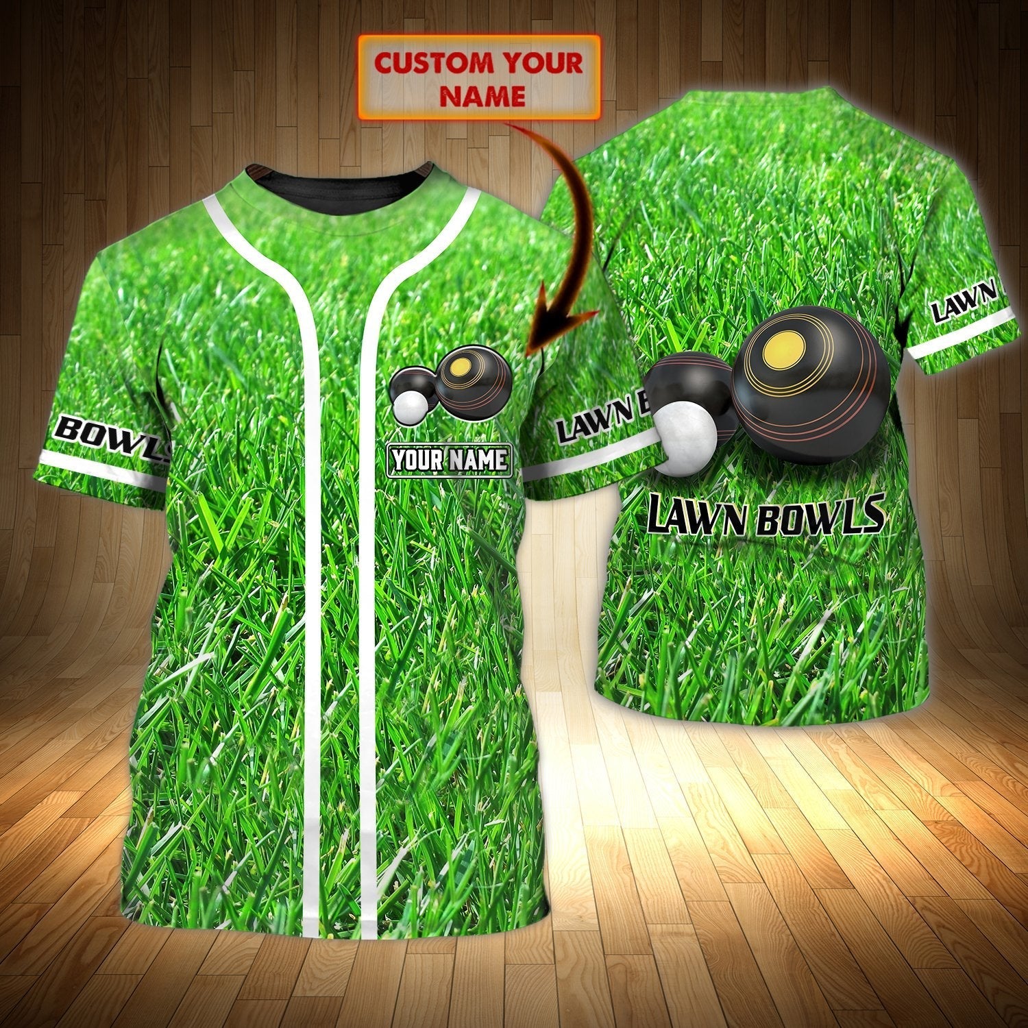 Custom With Name Lawn Bowls 3D Shirt Men Women