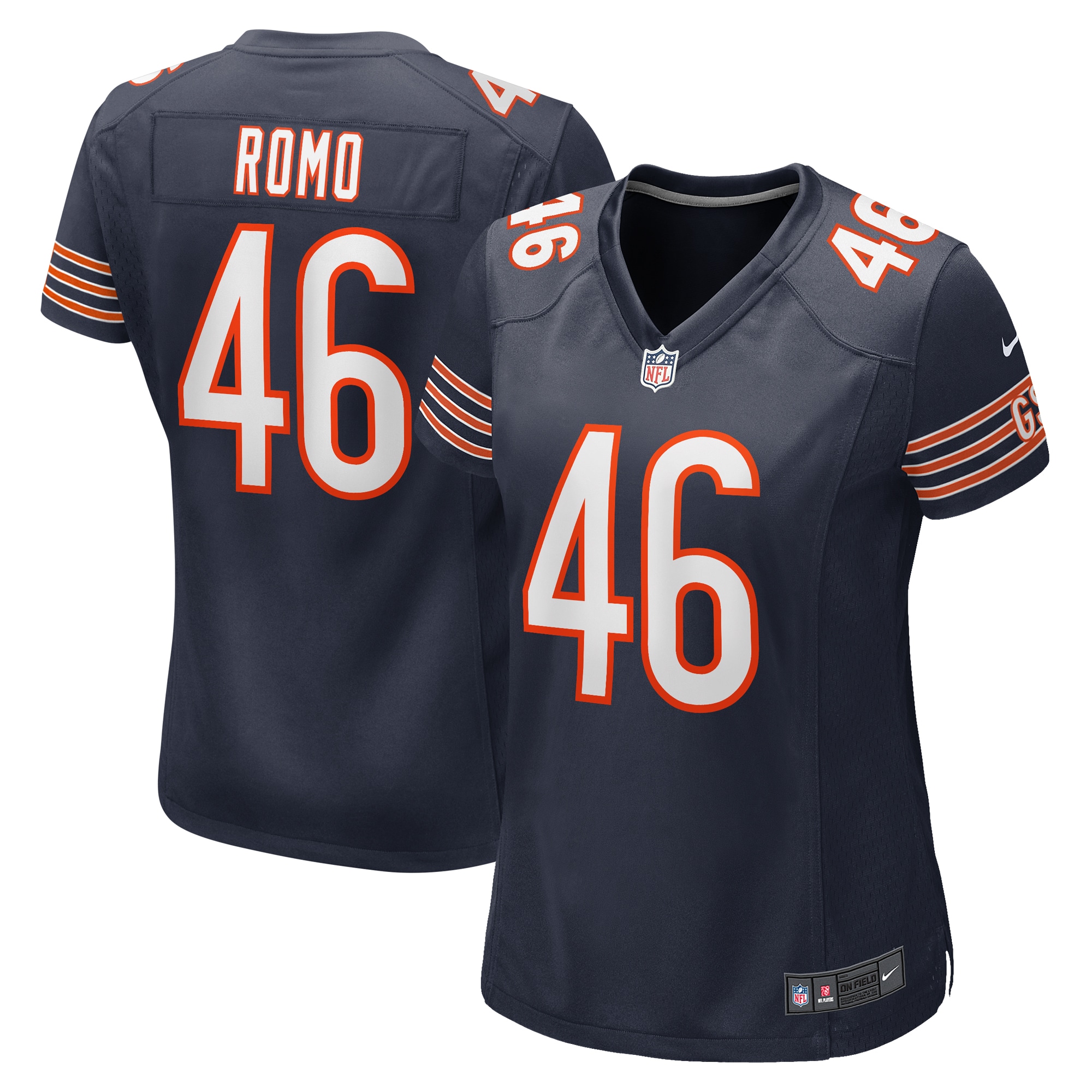 John Parker Romo Chicago Bears Women's Team Game Jersey – Navy