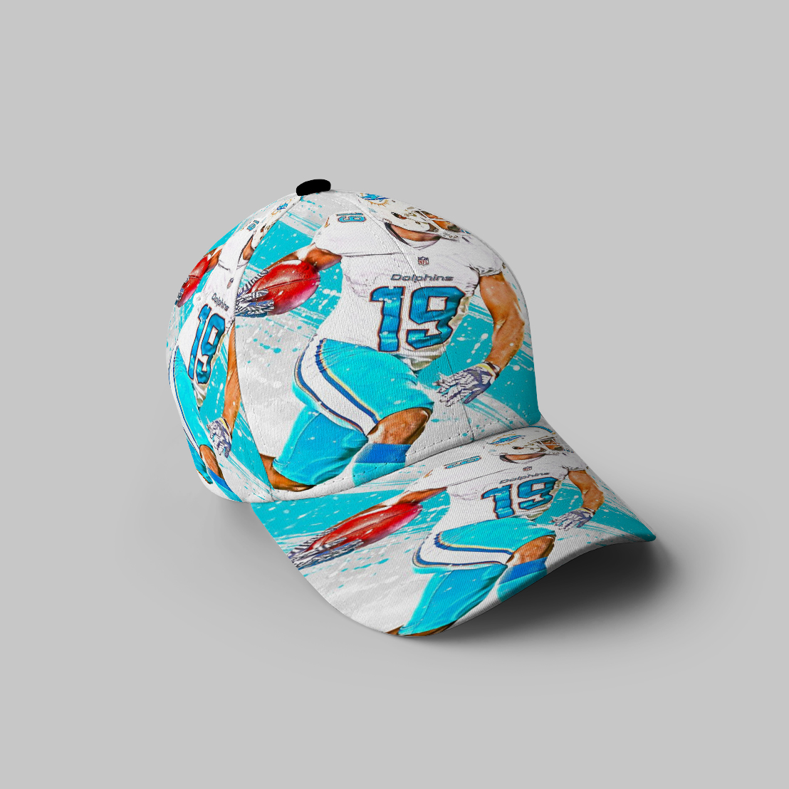 Miami Dolphins Jakeem Grant1 3D Printing Baseball Cap Classic Hat