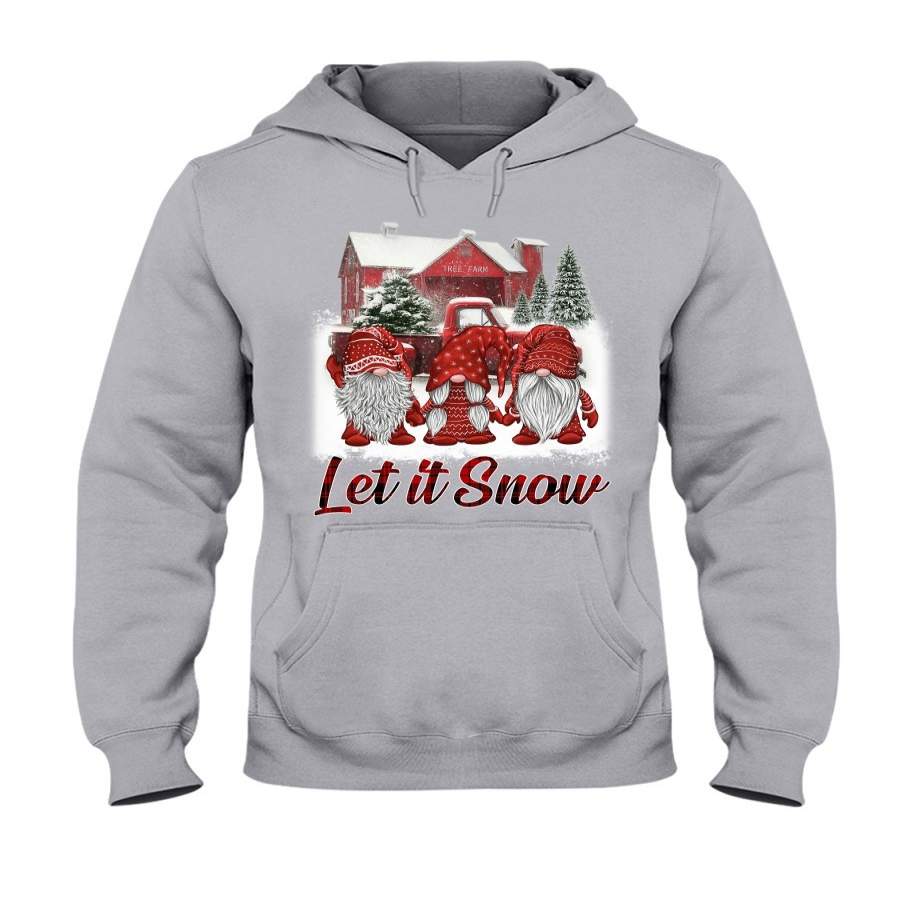 Gnome Let It Snow Christmas Gift Hoodie