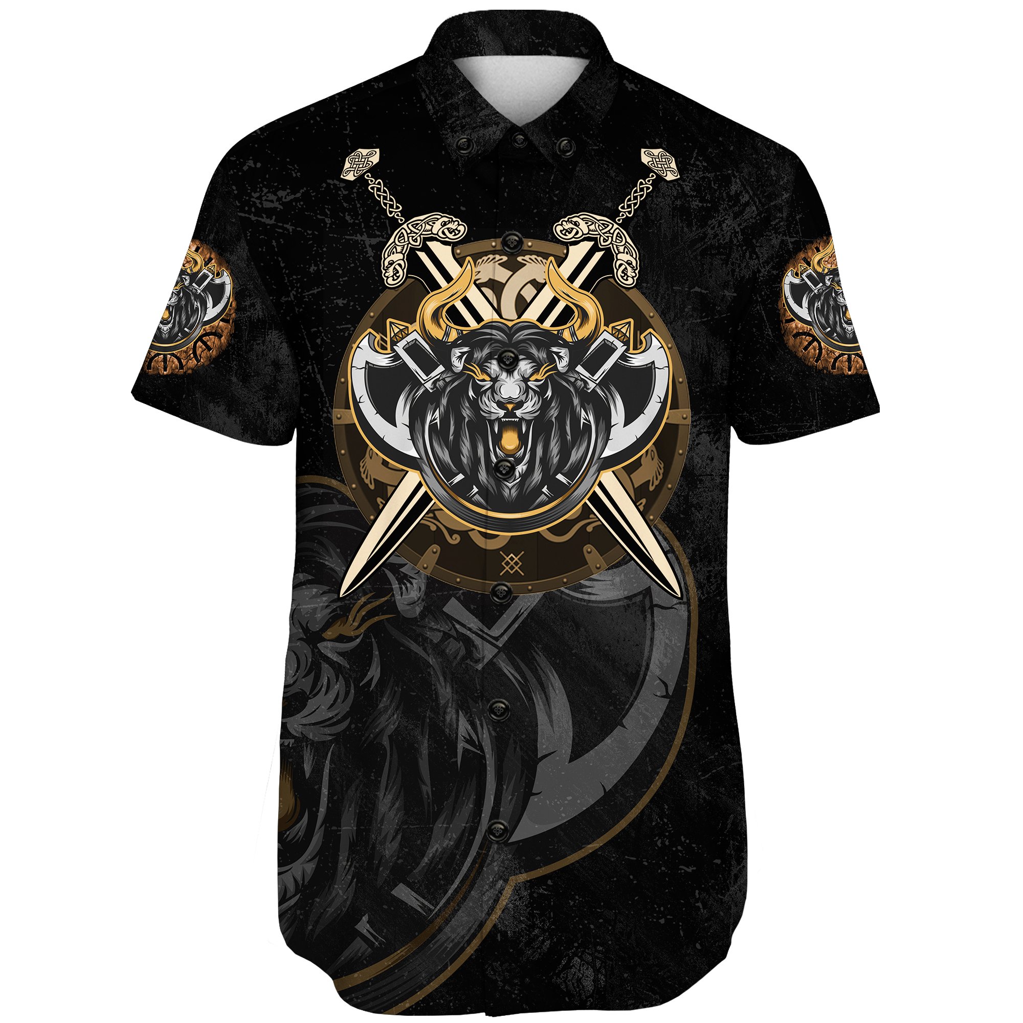 Viking Short Sleeve Shirt Lion A27