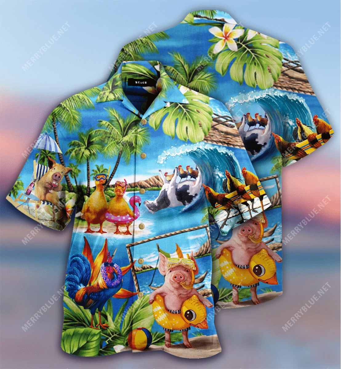 Stay Cool Duck Chicken Pig Unisex Hawaii Lover Hawaii Shirt For Men Women Ha78008