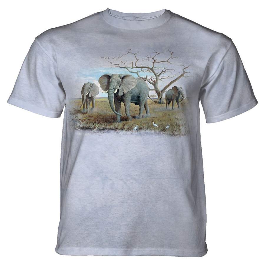 Three African Elephants – Adult Unisex T-Shirt