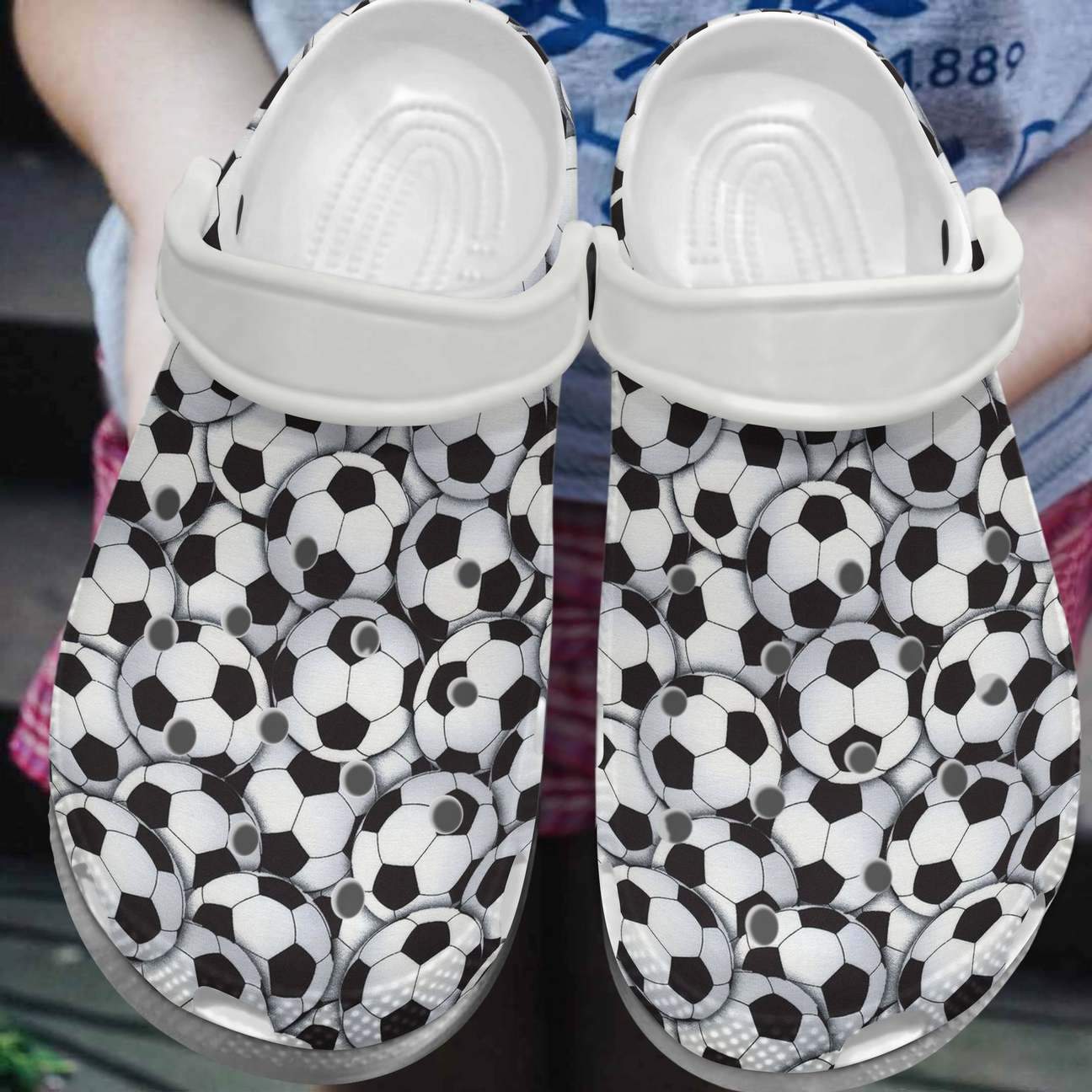 Soccer Personalized Clog, Custom Name, Text, Color, Number Fashion Style For Women, Men, Kid, Print 3D Soccer Lover